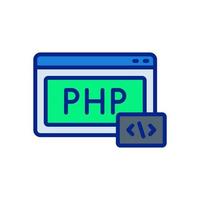 php icono para tu sitio web diseño, logo, aplicación, ui vector