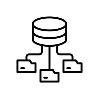 base de datos icono para tu sitio web diseño, logo, aplicación, ui vector