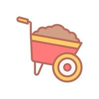 wheelbarrow icon for your website design, logo, app, UI. vector