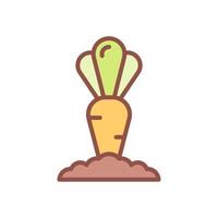 carrot icon for your website design, logo, app, UI. vector