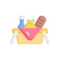 picnic basket icon for your website design, logo, app, UI. vector