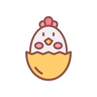 chick icon for your website design, logo, app, UI. vector