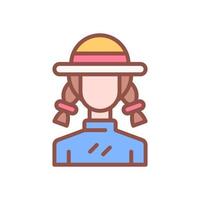 mujer icono para tu sitio web diseño, logo, aplicación, ui vector