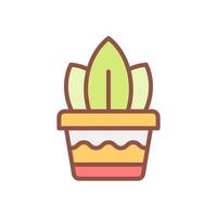plant pot icon for your website design, logo, app, UI. vector