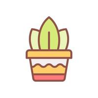 plant pot icon for your website design, logo, app, UI. vector