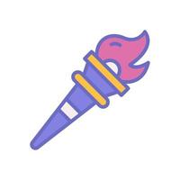 torch icon for your website design, logo, app, UI. vector