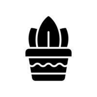 plant pot icon for your website design, logo, app, UI. vector