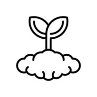 sprout icon for your website design, logo, app, UI. vector