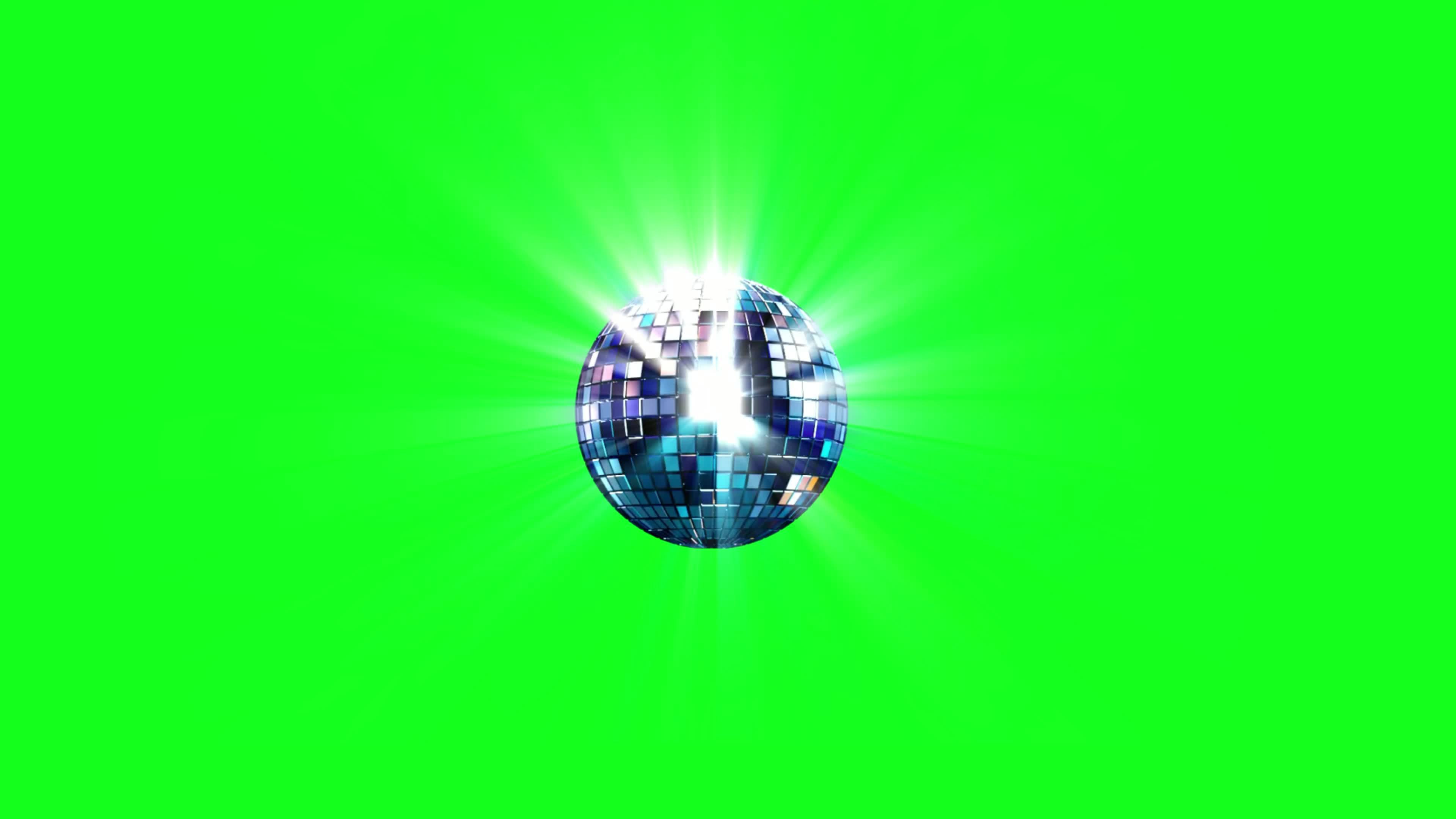 Disco Ball Green Screen Stock Video Footage for Free Download