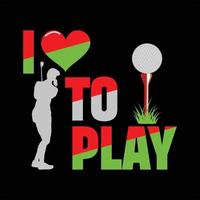 golf typography t shirt design vector