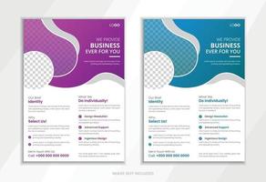 Corporate Business flyer design template vector design.