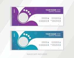 Email Signature Design tamplate. vector