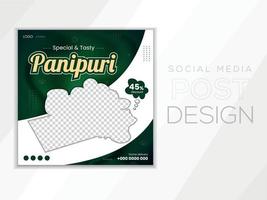 Social media post design template in square size. vector