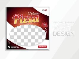 Social media post design template in square size. vector