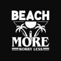 Beach T-shirt Design vector