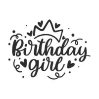 Birthday Party Lettering Quotes for Poster and T-Shirt Design vector