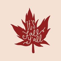 Autumn Fall Lettering Quotes for Poster and T-Shirt Design vector