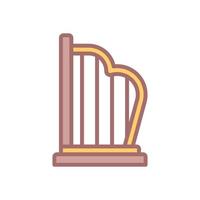 harp icon for your website design, logo, app, UI. vector