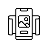 smartphone icon for your website design, logo, app, UI. vector