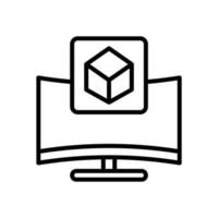 monitor icon for your website design, logo, app, UI. vector