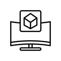 monitor icon for your website design, logo, app, UI. vector