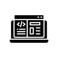 web development icon for your website, mobile, presentation, and logo design. vector