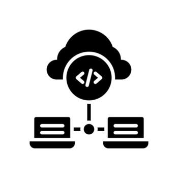 data hosting icon for your website, mobile, presentation, and logo design. vector