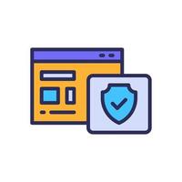 security icon for your website, mobile, presentation, and logo design. vector