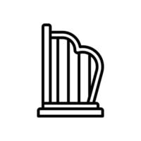 harp icon for your website design, logo, app, UI. vector