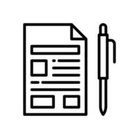 contract icon for your website design, logo, app, UI. vector
