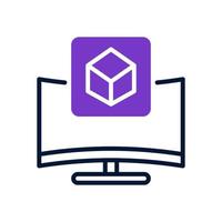 monitor icon for your website design, logo, app, UI. vector