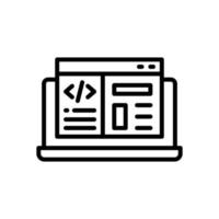 web development icon for your website, mobile, presentation, and logo design. vector