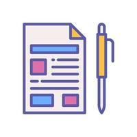 contract icon for your website design, logo, app, UI. vector