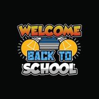 Back To School T-shirt Design vector