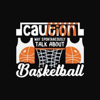 Basketball T-shirt Design vector