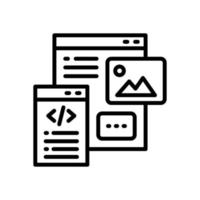 web programming icon for your website, mobile, presentation, and logo design. vector