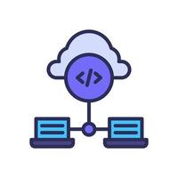 data hosting icon for your website, mobile, presentation, and logo design. vector