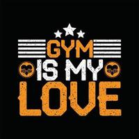 Gym T-shirt Design vector