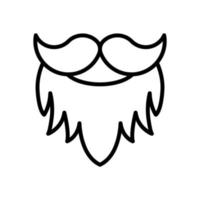 barba icono para tu sitio web diseño, logo, aplicación, ui vector