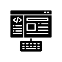 coding icon for your website, mobile, presentation, and logo design. vector