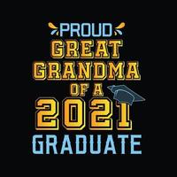 Graduation T-shirt Design vector