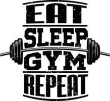 Gym T-shirt Design vector