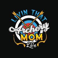 Archery T-shirt Design vector