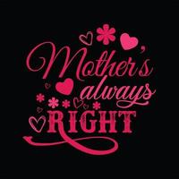 Mother T-shirt Design vector