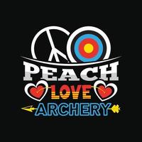 Archery T-shirt Design vector