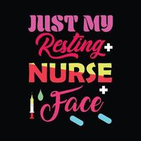 Nurse T-shirt Design vector