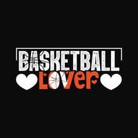 Basketball T-shirt Design vector