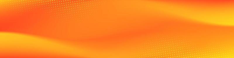 Abstract yellow and  orange Gradient mesh Banner Template. vector