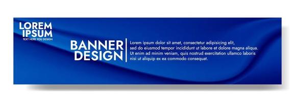 Abstract Blue Gradient mesh Banner Template. vector