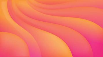 Abstract Colorful Orange and yellow liquid Wave Background vector